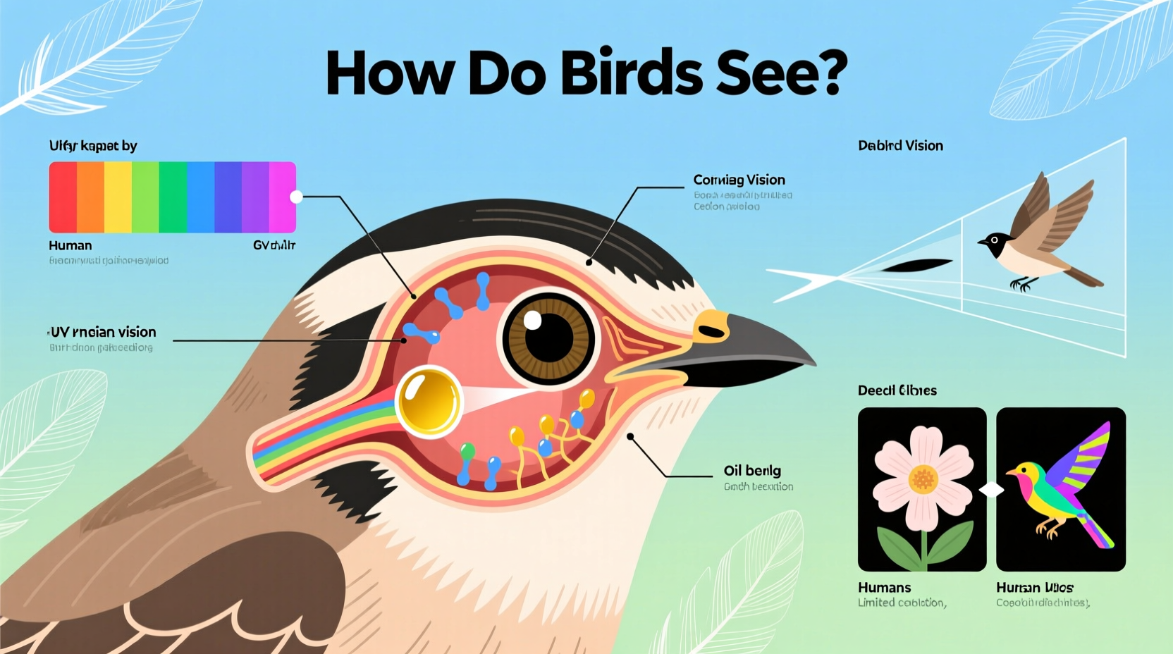 how do birds see