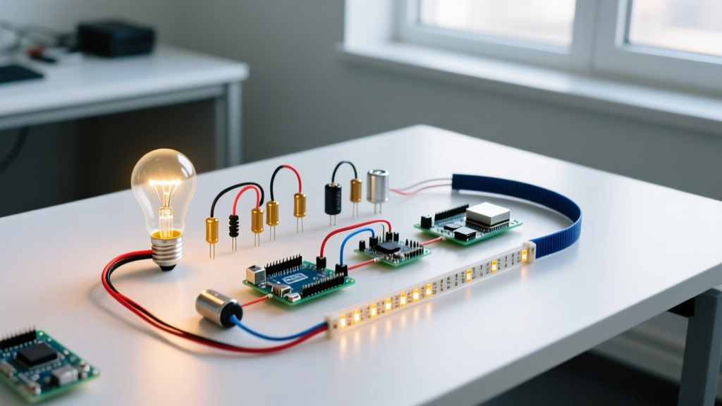 Light Bulb Series Circuit Theory: Math, Dimming, and LED Driver Constraints