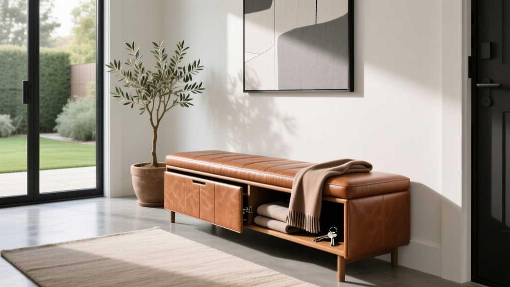 Buy Leather Entryway Storage Benches Online