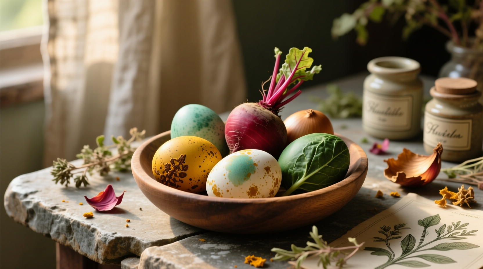 dyeing eggs naturally