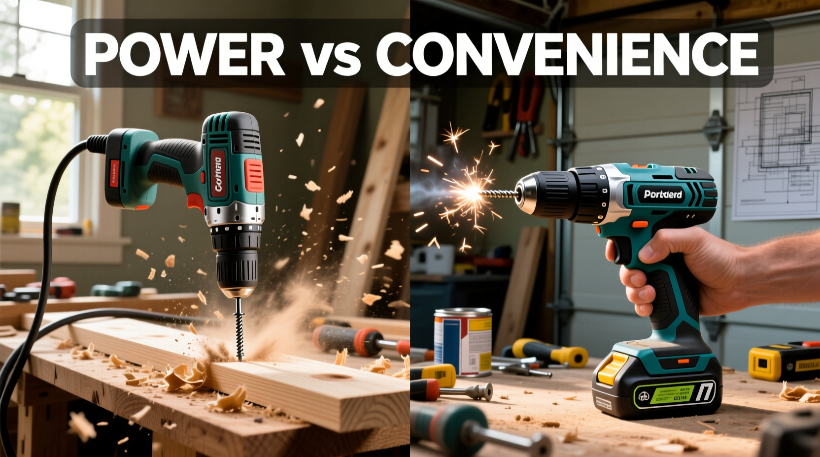 corded drill vs cordless for home diy projects power versus convenience