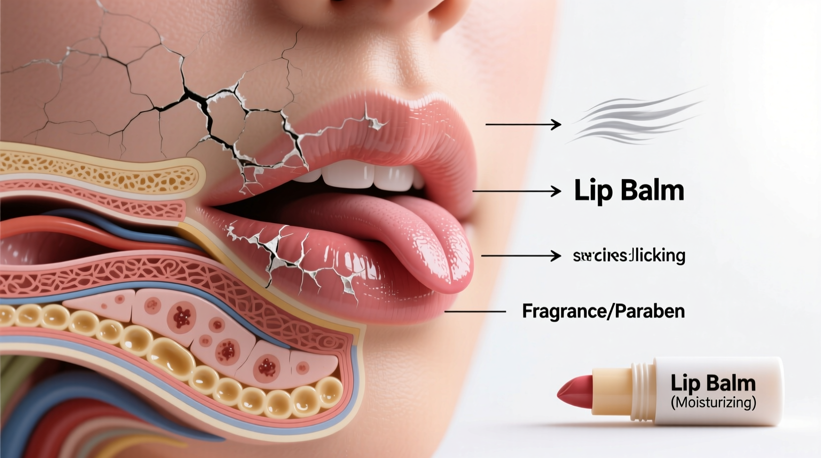 why do lips chap even with balm possible underlying causes