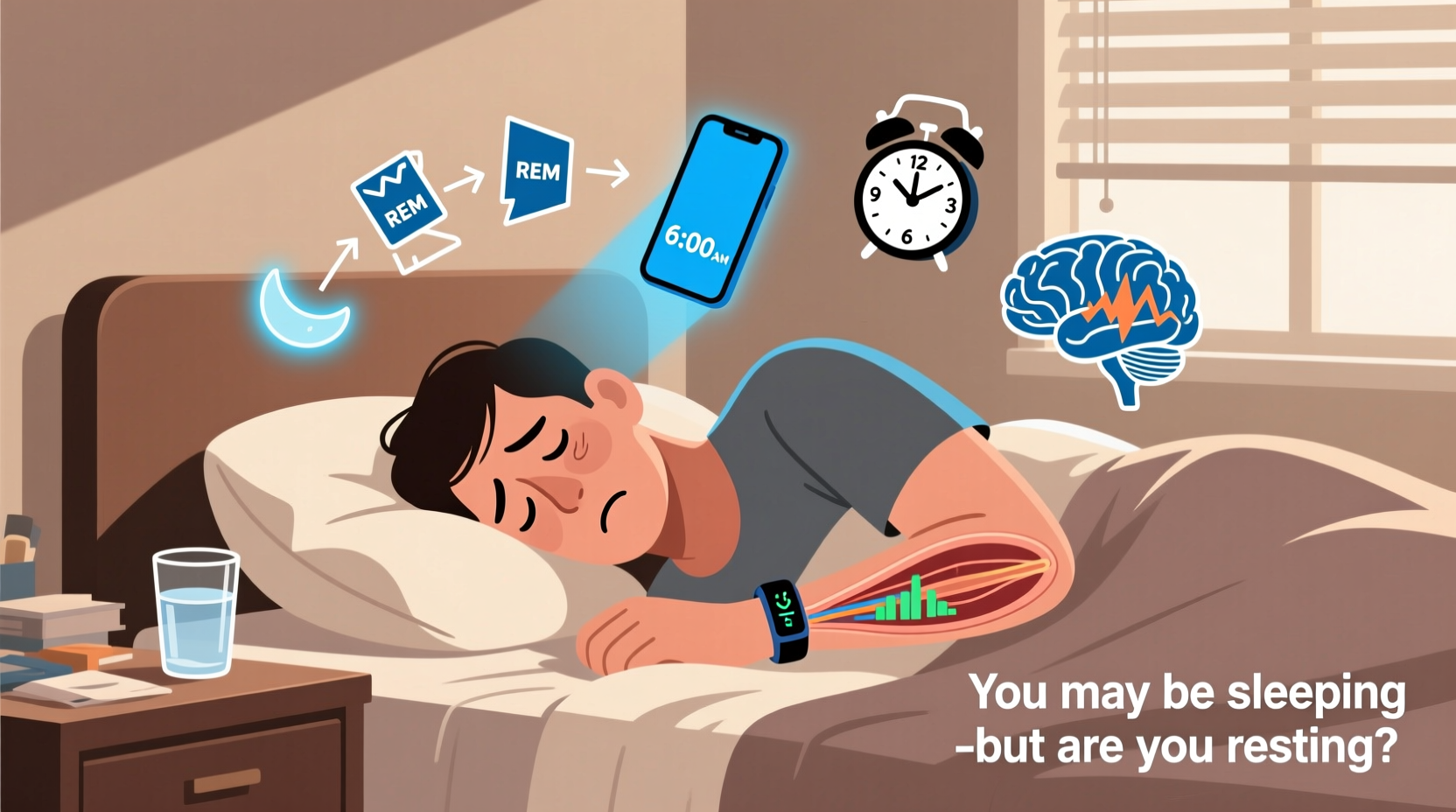 why do i wake up tired even after eight hours sleep