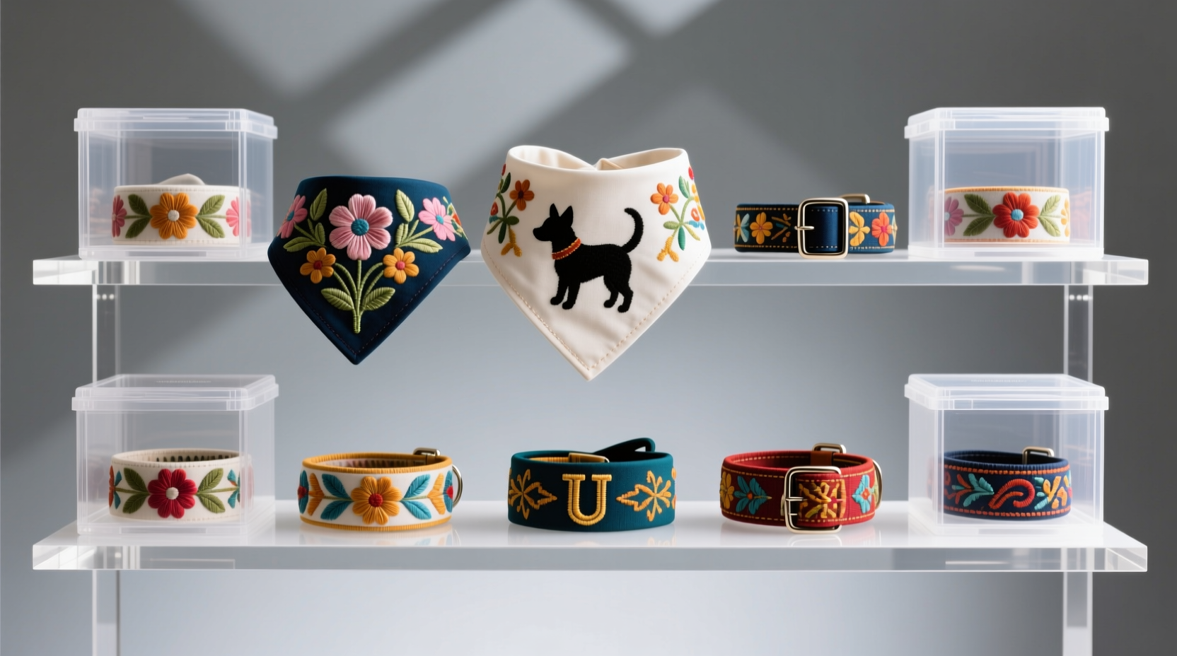 closet organization tips for embroidered pet collars