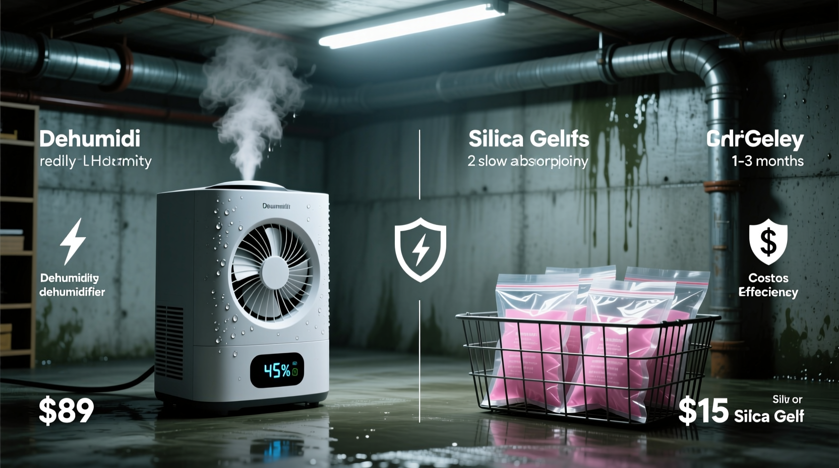 closet dehumidifiers vs silica gel which wins in humid basements