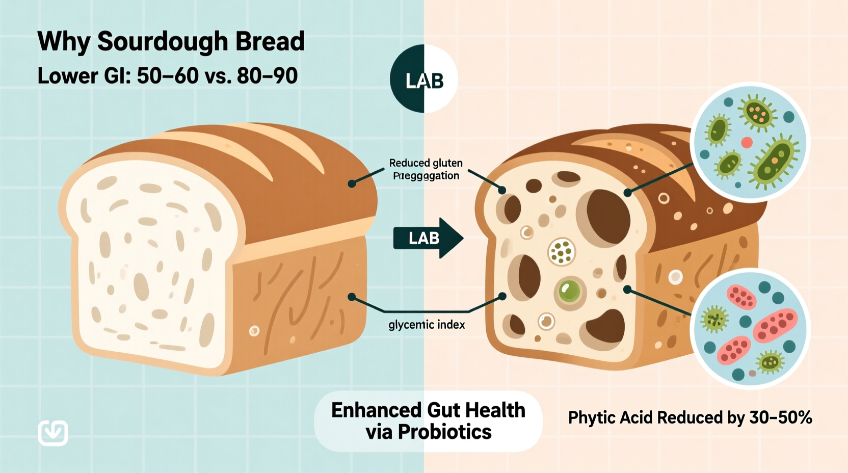 why is sourdough bread healthier than regular bread science explained
