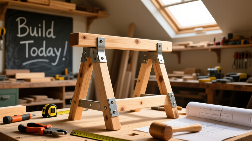 DIY Sawhorses: Sturdy, Adjustable, and Built in a Day