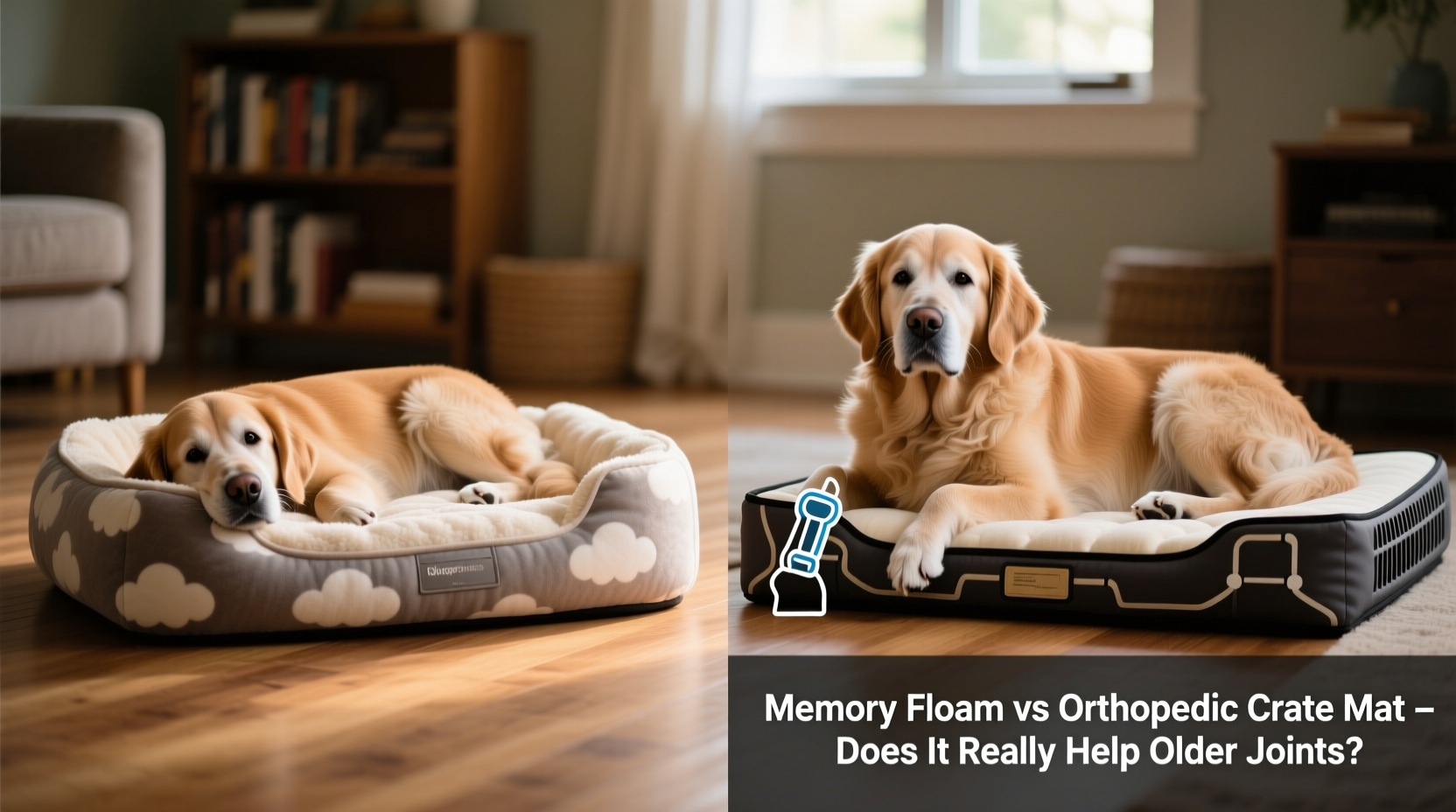 memory foam dog bed vs orthopedic crate mat does it really help older joints