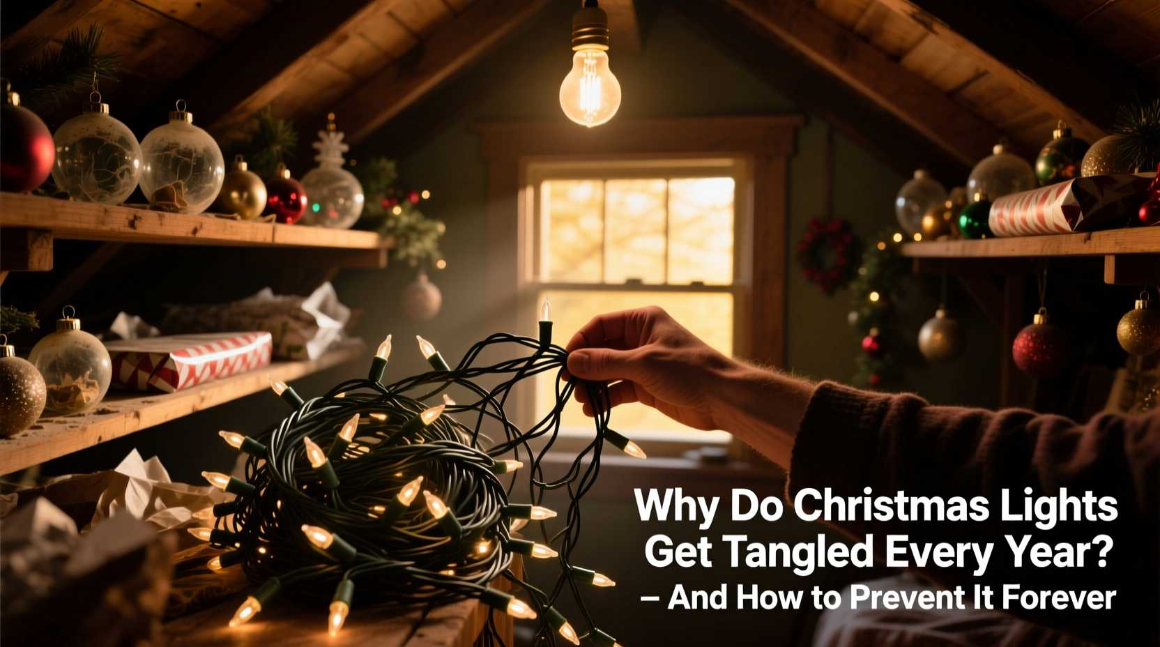 why do christmas lights get tangled every year and how to prevent it forever