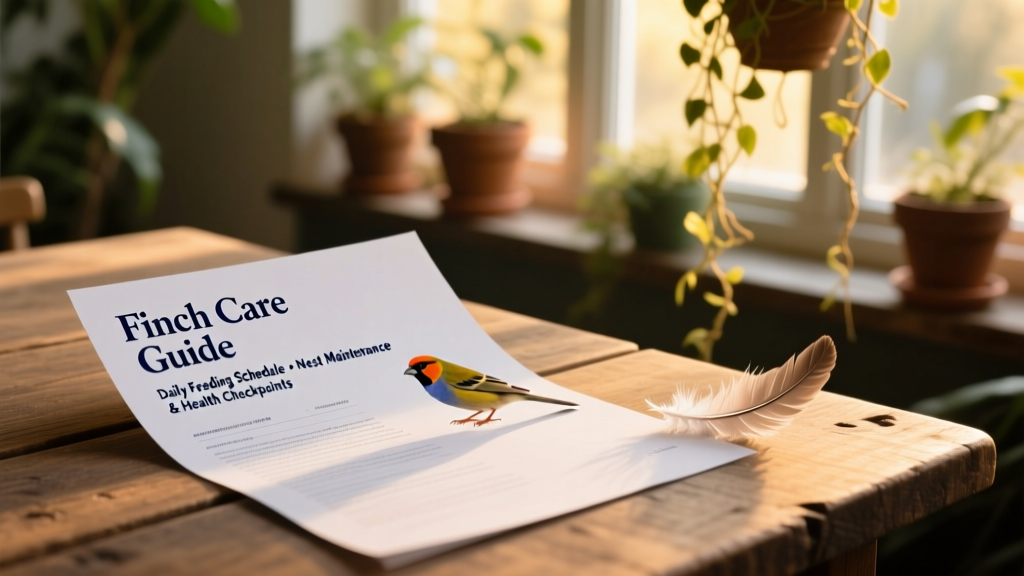 Pet Finch Care Sheet