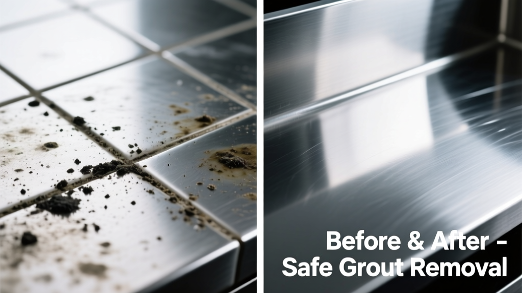 How to Remove Tile Grout Stain from Stainless Steel Safely