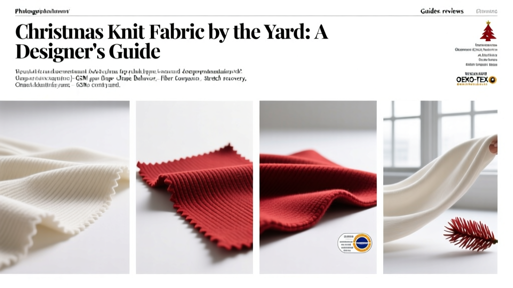 Christmas Knit Fabric by the Yard: A Designer’s Guide
