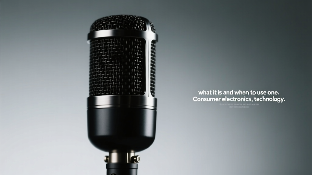 Condenser Microphones: When & How to Use Them