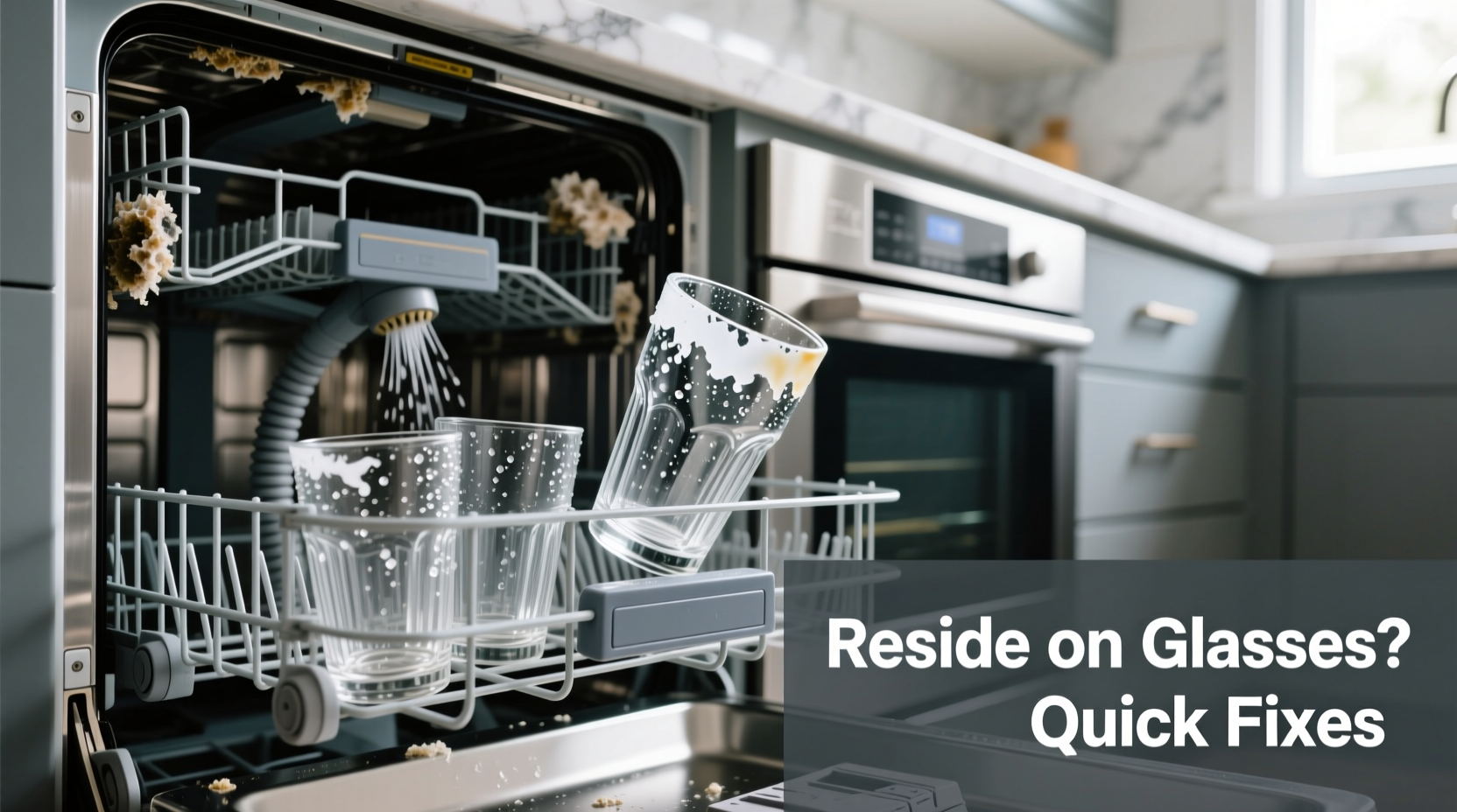 why does my dishwasher leave residue on glasses quick cleaning fixes