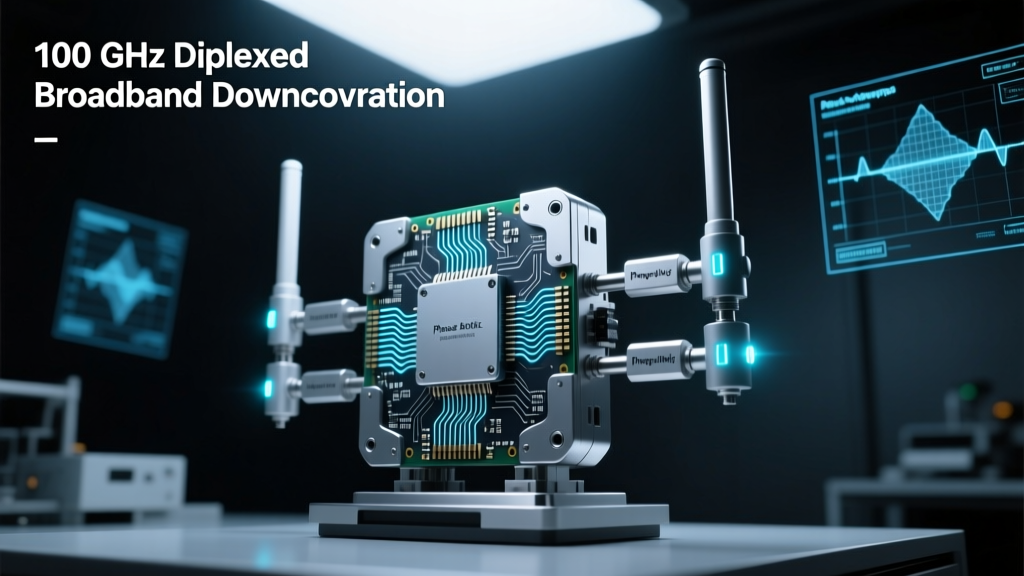 Phase Matrix Achieves 100 GHz Diplexed Broadband Downconversion: Architecture, Validation, and System Implications