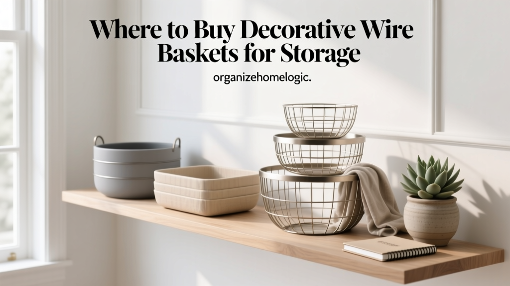 Where to Buy Decorative Wire Baskets for Storage