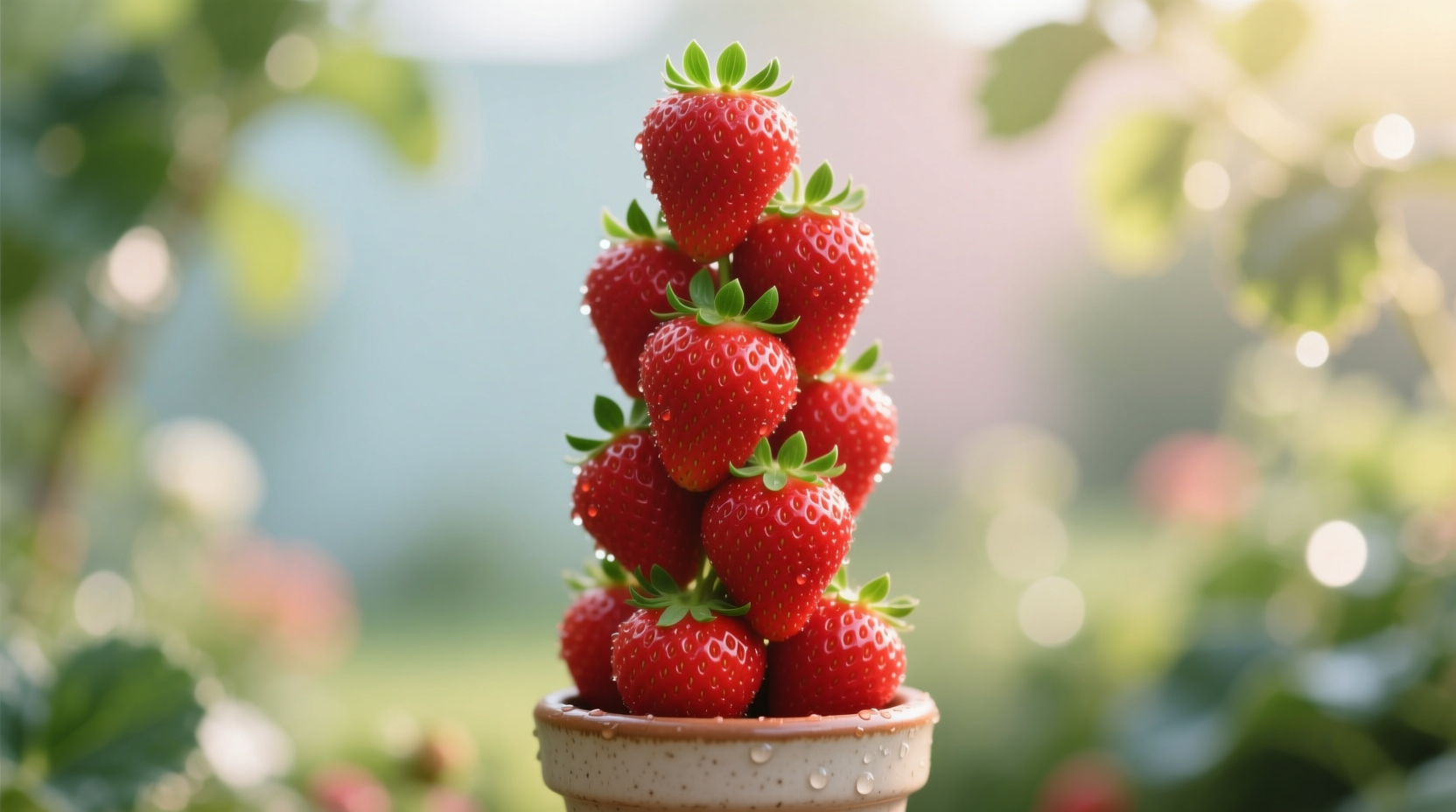 vertical strawberries