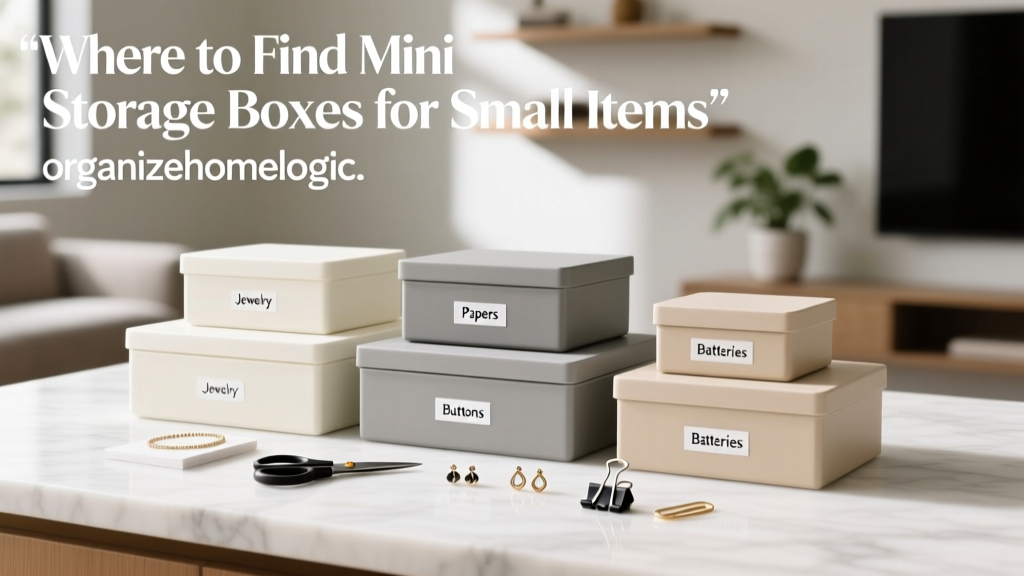 Where to Find Mini Storage Boxes for Small Items