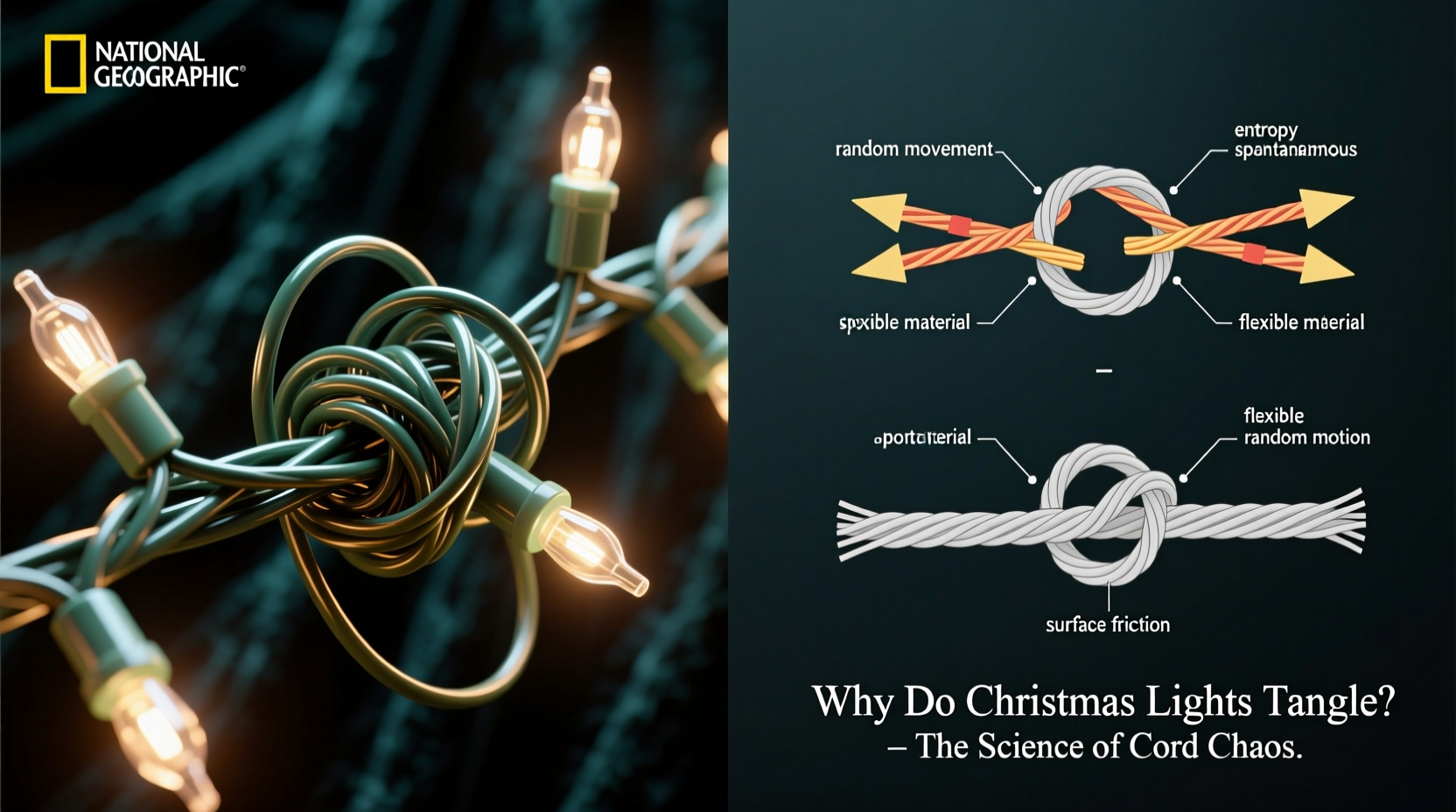 why do christmas lights tangle so easily science of cord chaos