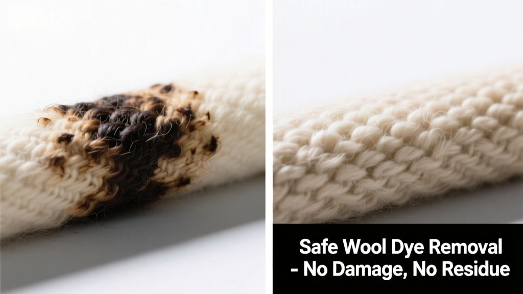 How to Remove Leather Dye from Wool Safely