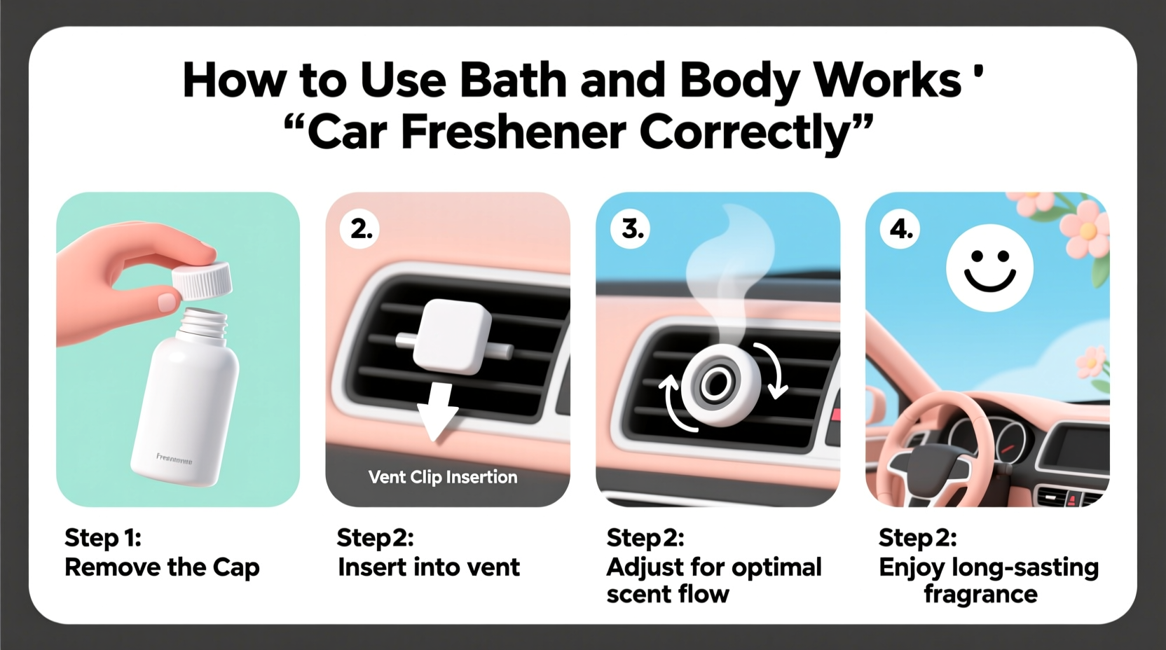 how to use bath and body car freshener