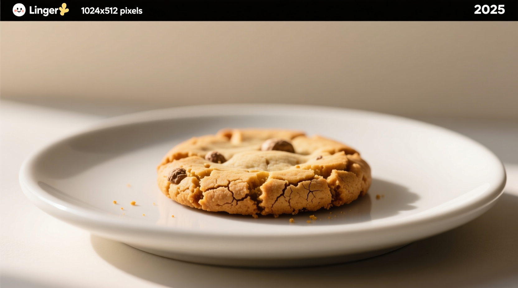 Homemade ginger snaps with visible ginger specks beside store-bought version