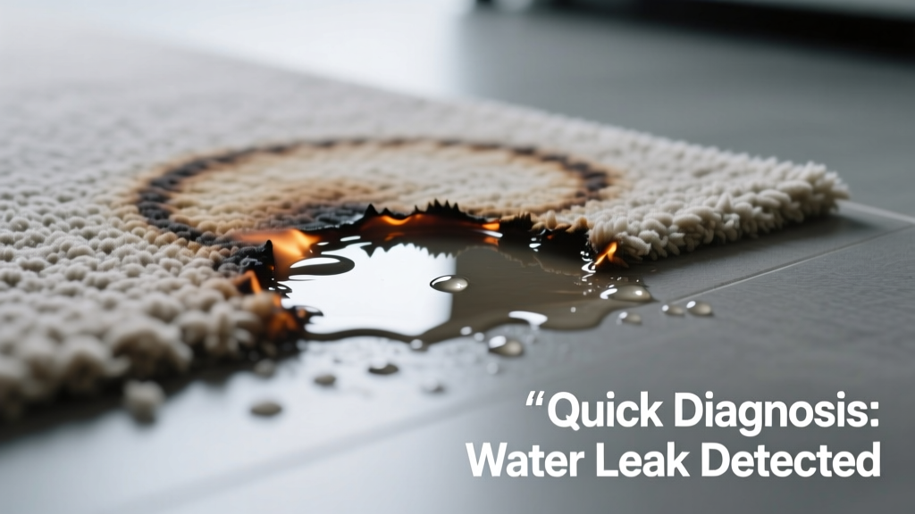 Carpet Burn Mark Leaking Water: Quick Diagnosis