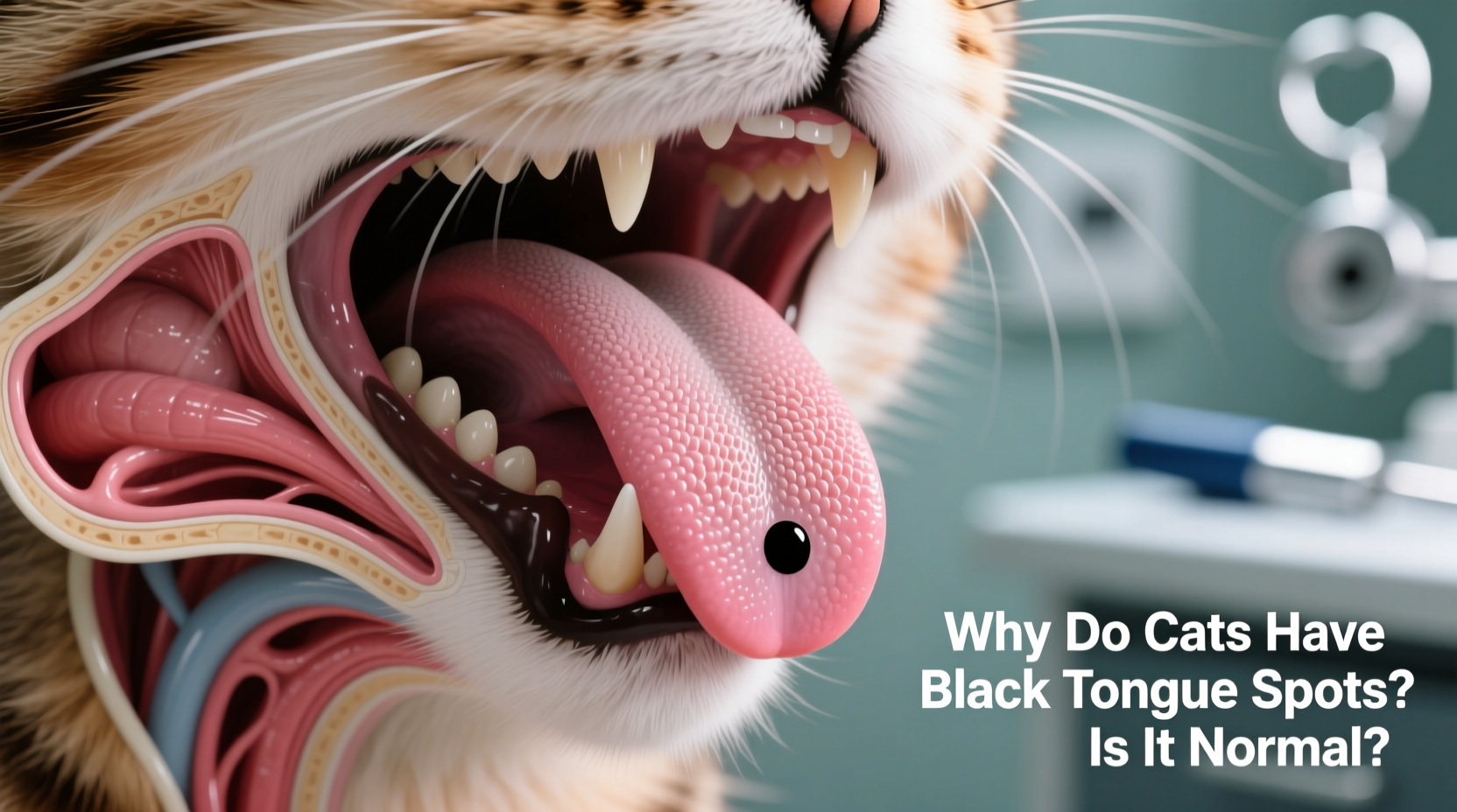 why do cats have black tongues spots and is it normal
