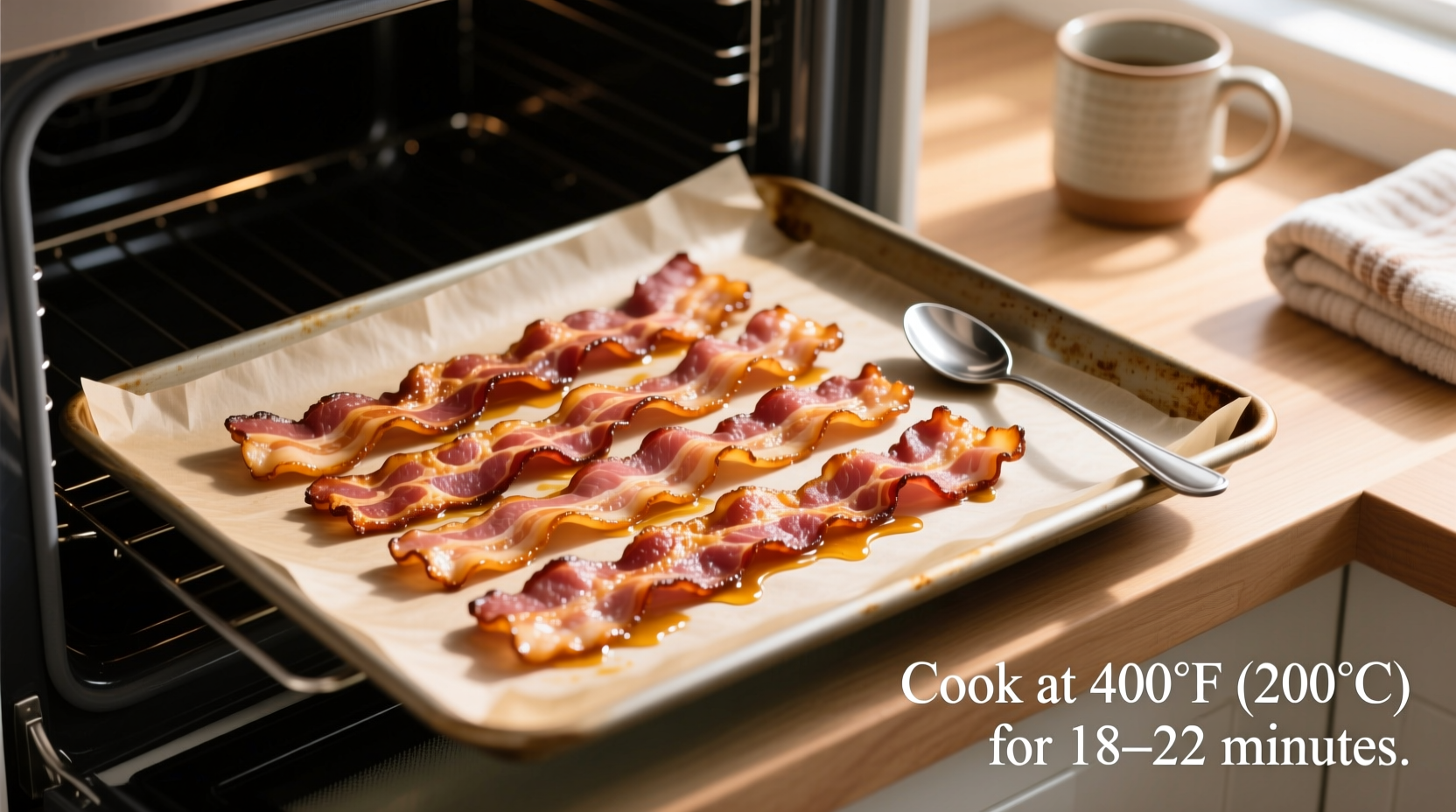 what to cook bacon at in the oven