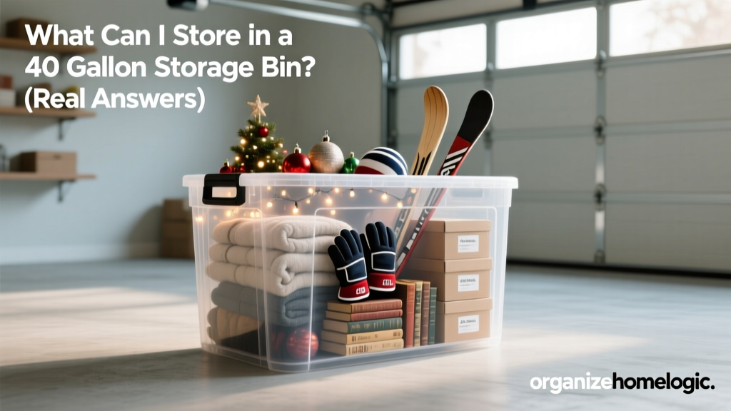 What Can I Store in a 40 Gallon Storage Bin? (Real Answers)
