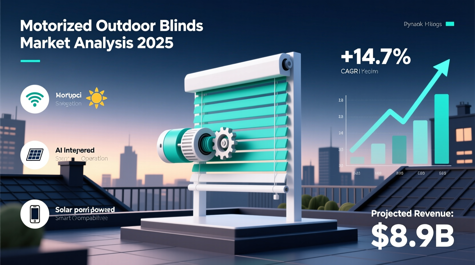 best selling outdoor blinds motorized roller waterproof