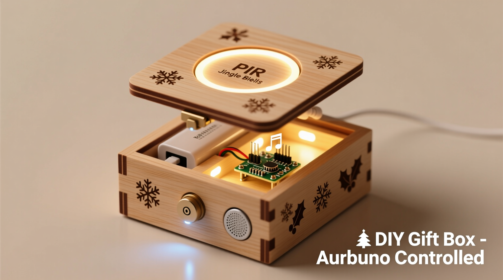 how to make a motion activated christmas gift box using arduino