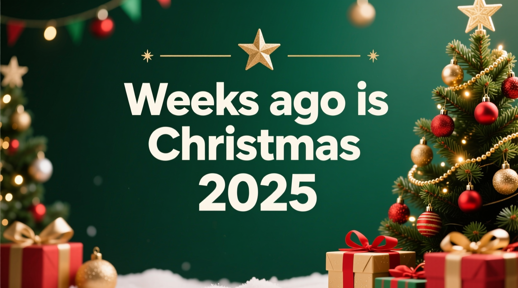 how many weeks ago was christmas 2024