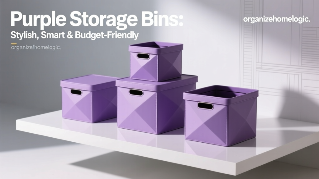 Purple Storage Bins: Stylish, Smart & Budget-Friendly
