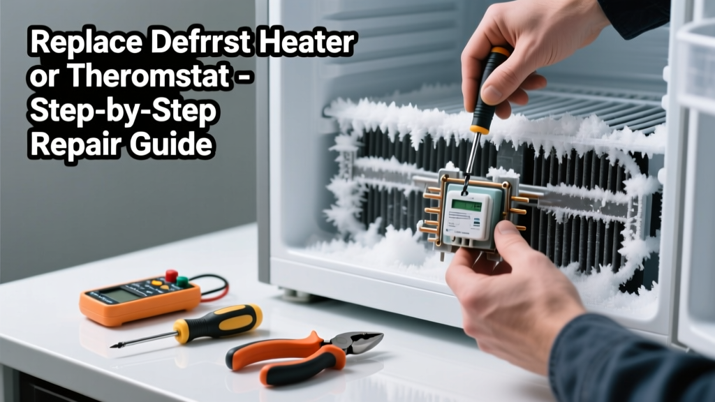 Freezer Frost Buildup: Replace Defrost Heater or Thermostat