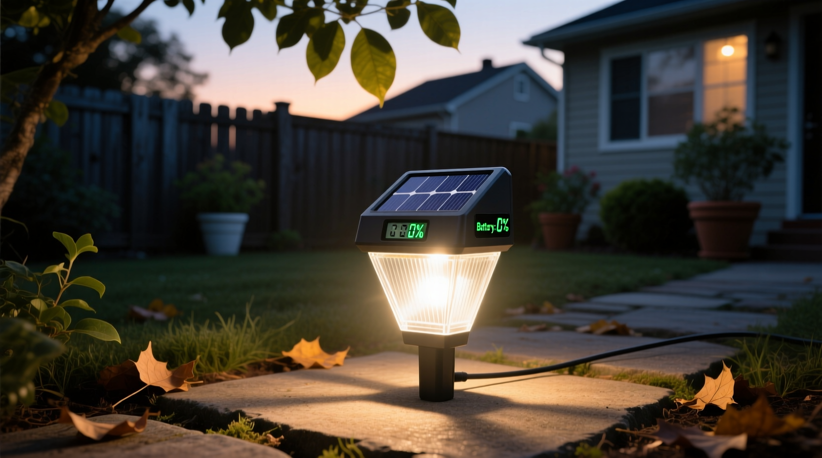 why do my solar lights charge fully in daylight but die by 8 pm every night