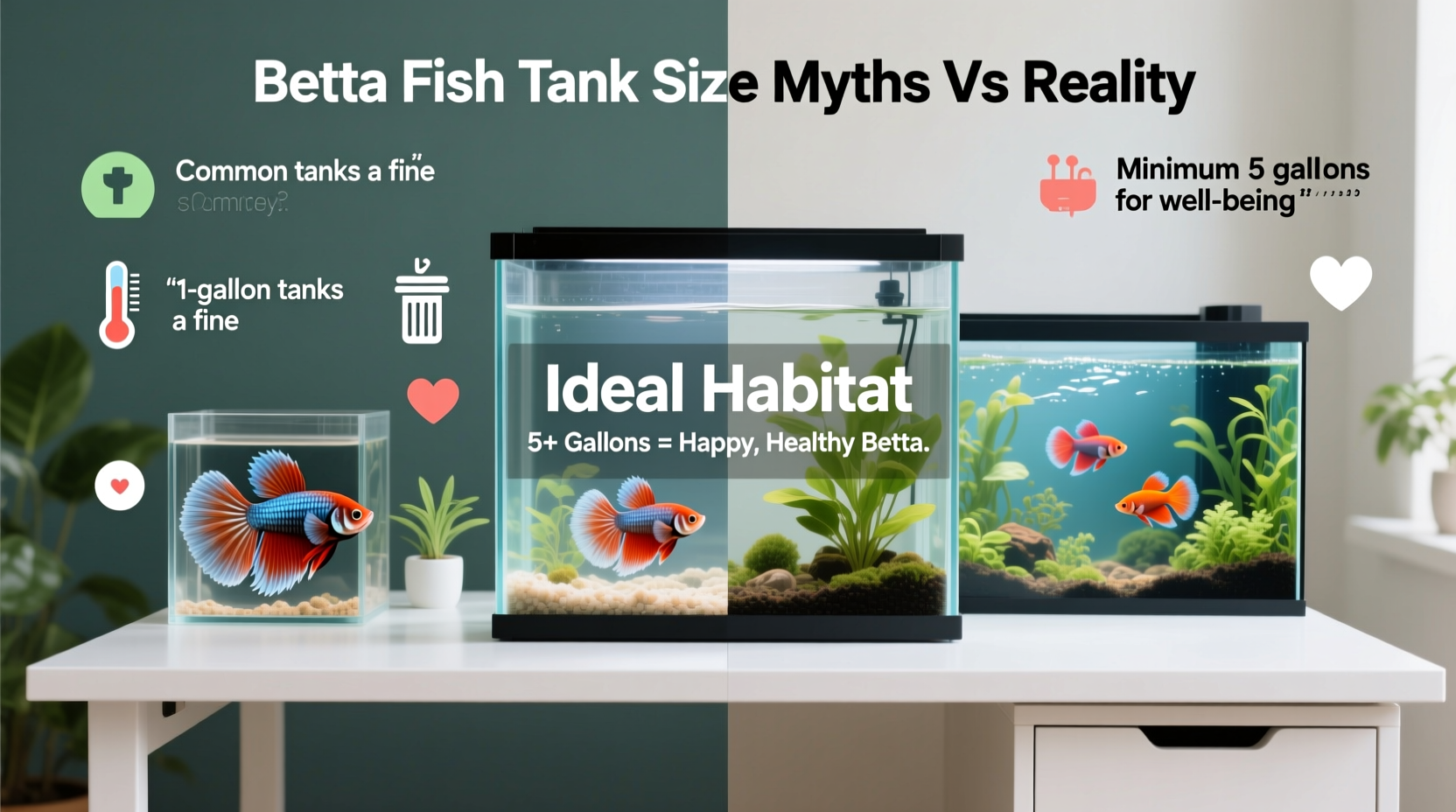 Betta Fish Tank Size Myths Vs Reality For A Happy Fish