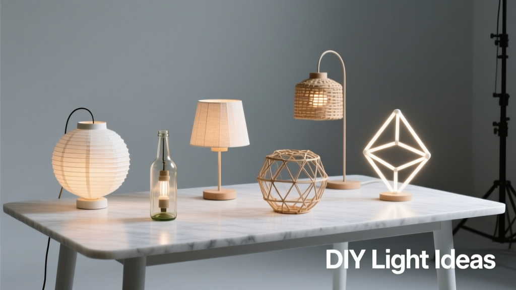 12 Thoughtful DIY Light Ideas for Indoor and Outdoor Spaces
