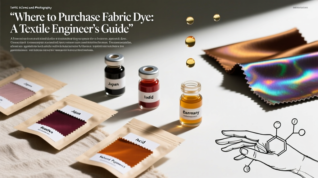 Where to Purchase Fabric Dye: A Textile Engineer’s Guide