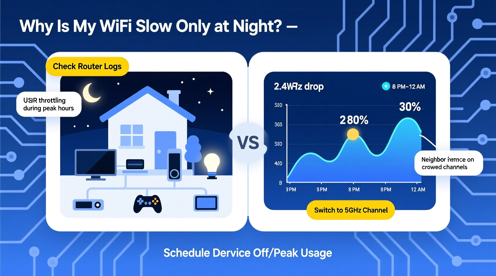 why is my wifi slow only at night troubleshooting router issues like a pro