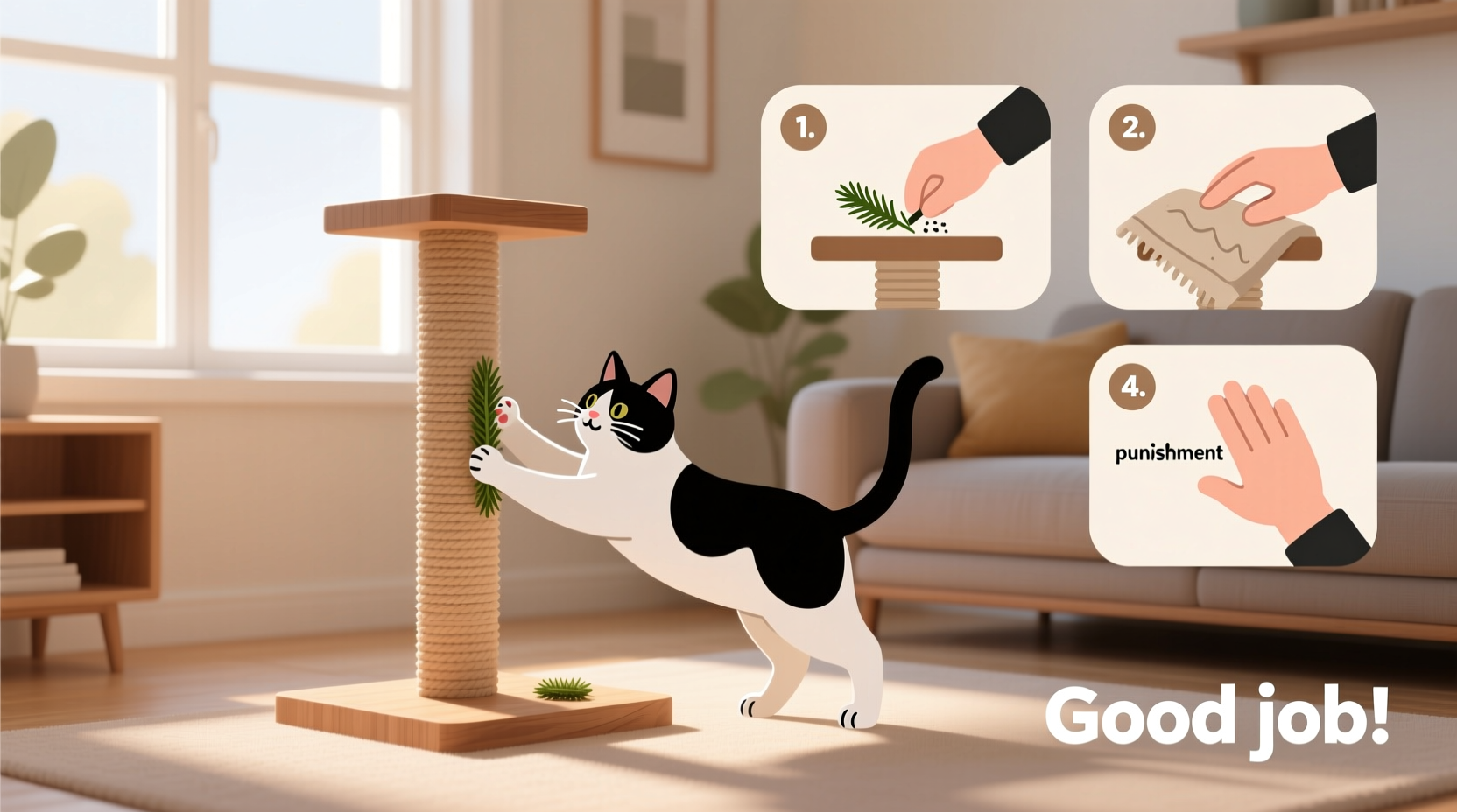 how to train your cat to use a scratching post without treats or frustration