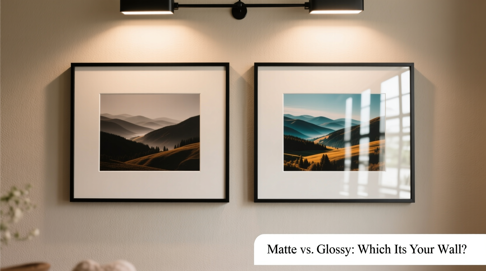 how to choose between matte and glossy photo prints for wall decor