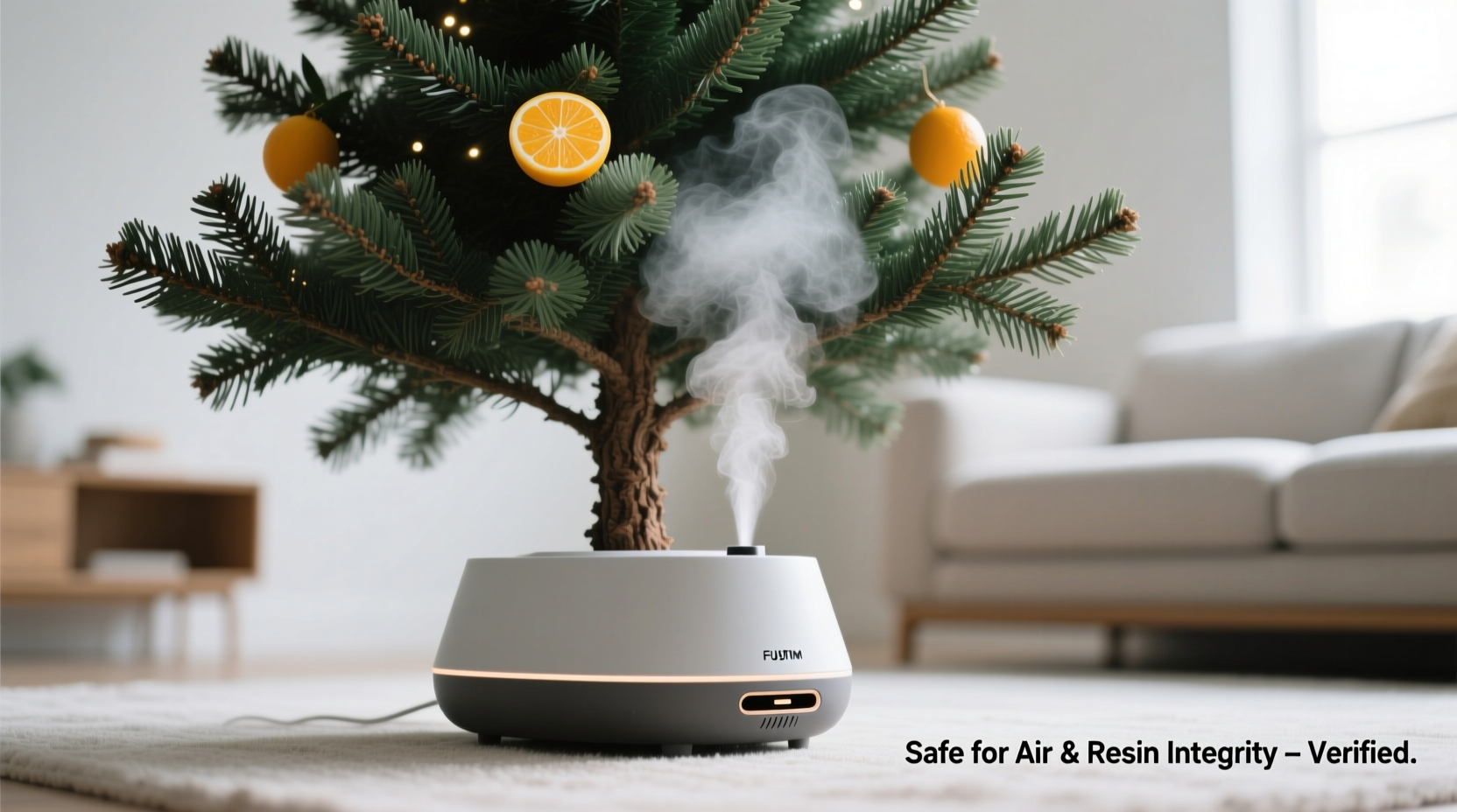 is adding a scent diffuser to your christmas tree stand safe for air quality and resin integrity