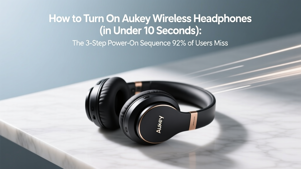 Aukey Wireless Headphones: Power-On Fix (2026)
