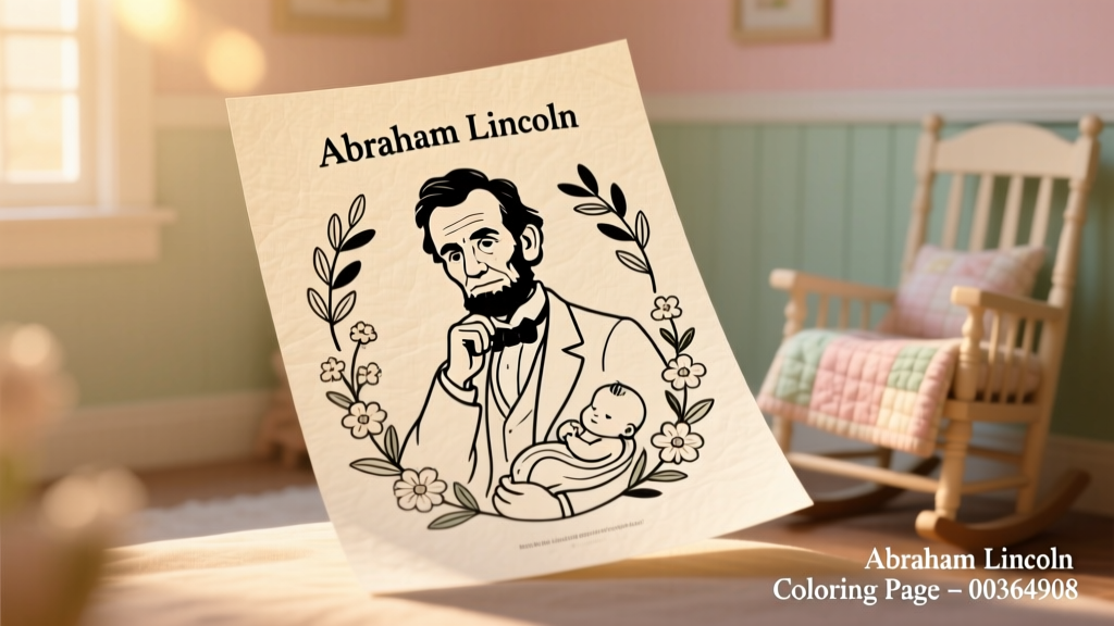 Abraham Lincoln Coloring Pages: Educational Tools for Prenatal and Early Childhood Development