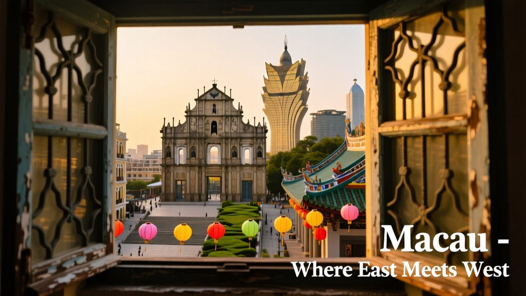 Photo Favorite Macau Through Its Window: Framing History, Light, and Layered Identity