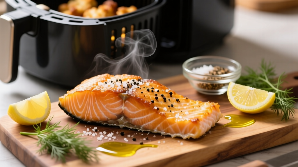 Best Frozen Salmon Fillet Air Fryer Recipe (Crispy & Flaky!)