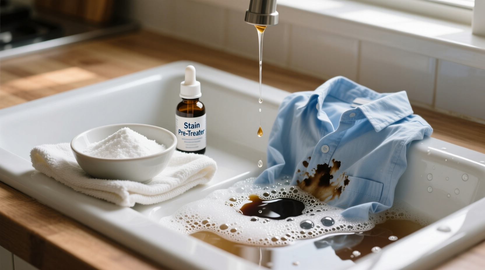 baking soda and stain pre treating