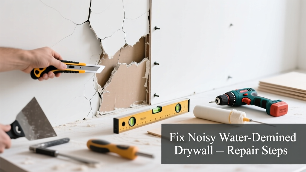 Fix Noisy Water-Damaged Drywall: Causes & Repair Steps