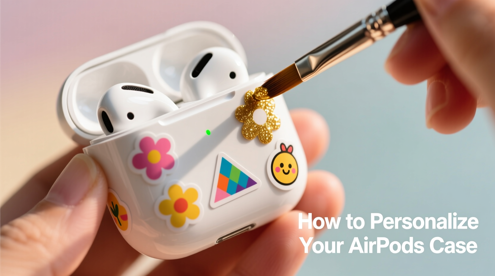 how to personalize your airpods case with stickers and paint